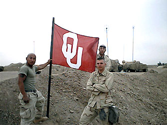 [OU flag in Iraq]
